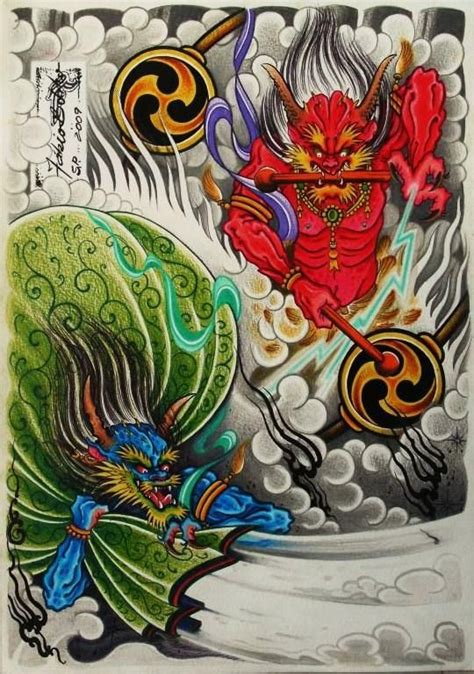 131 Best Images About Raijin And Fujin On Pinterest God Japanese Mythology And About Art