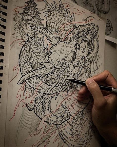 8 092 Likes 61 Comments Tony Hu Tonyhu Chronicink On Instagram Raijin And Dragon For