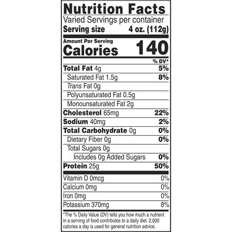 8 Oz Chicken Breast Nutrition Fact