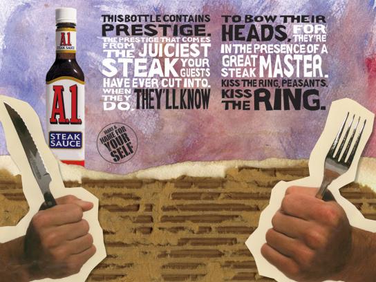 A1 Steak Sauce Prestige Satisfaction Pride Print 130487 Adeevee Jpg