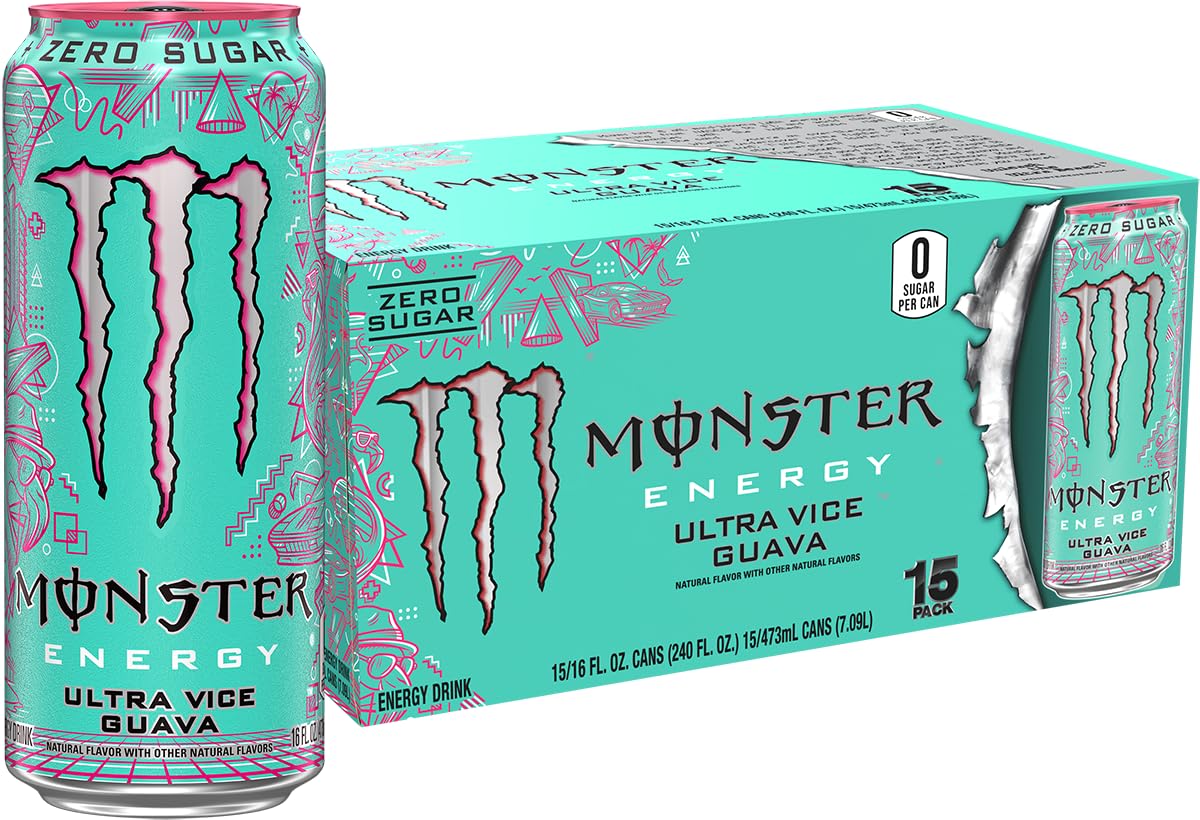 Amazon Com Monster Energy Ultra Vice Guava Sugar Free Energy Drink