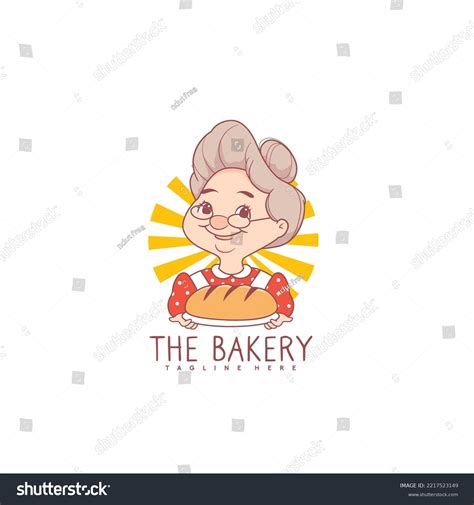 Bakery Logo Grandma Chef Bakery Store Stock Vector Royalty Free 2217522235 Shutterstock