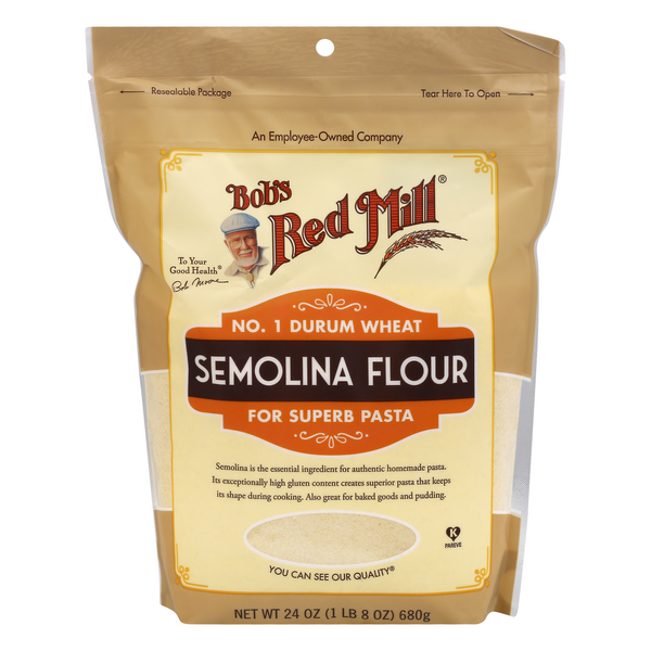 Bob Amp 39 S Red Mill Semolina Flour 24 Oz 680 G