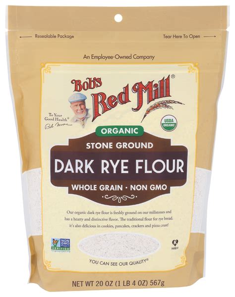 Bob S Red Mill Organic Dark Rye Flour 20 Oz King Soopers