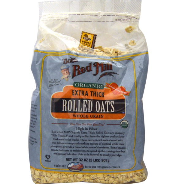 Bob S Red Mill Resealable Organic Extra Thick Rolled Oats Food And