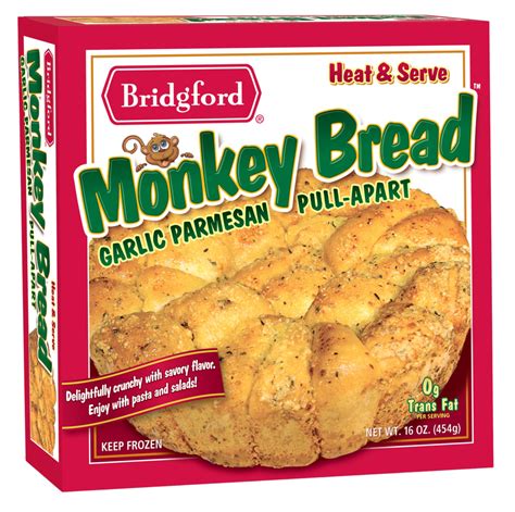 Bridgford Bread And Roll Dough Garlic Parmesan Monkey Bread Bridgford