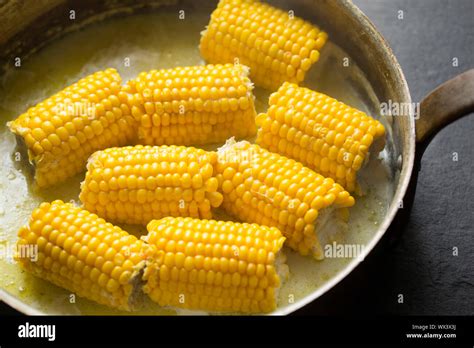 British Corn On The Cob That Has Been Bought From A Uk Supermarket And