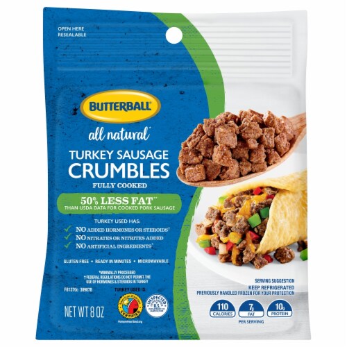 Butterball Fully Cooked Turkey Sausage Crumbles 8 Oz Harris Teeter