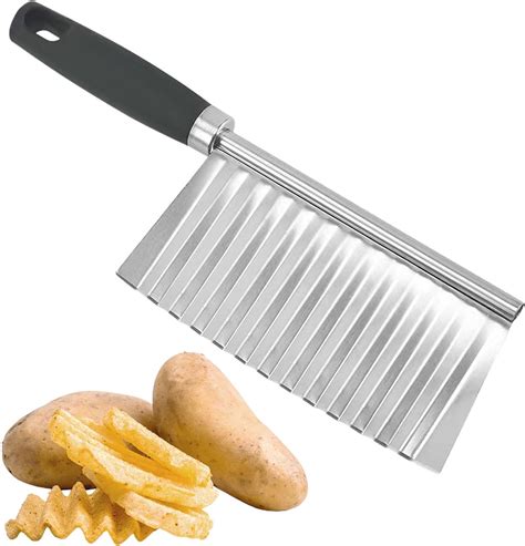 Buy Crinkle Potato Cutter Stainless Steel Wavy Blade Cutting Tool With