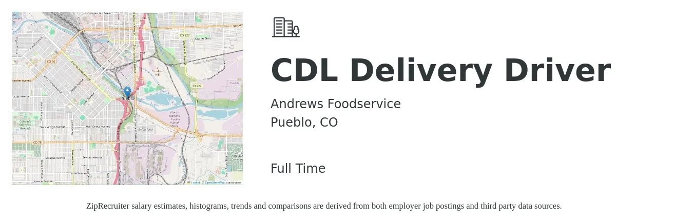 Cdl Delivery Driver Job In Pueblo Co At Andrews Foodservice