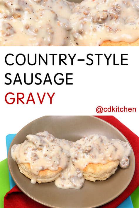 Country Style Sausage Gravy Recipe Cdkitchen Com