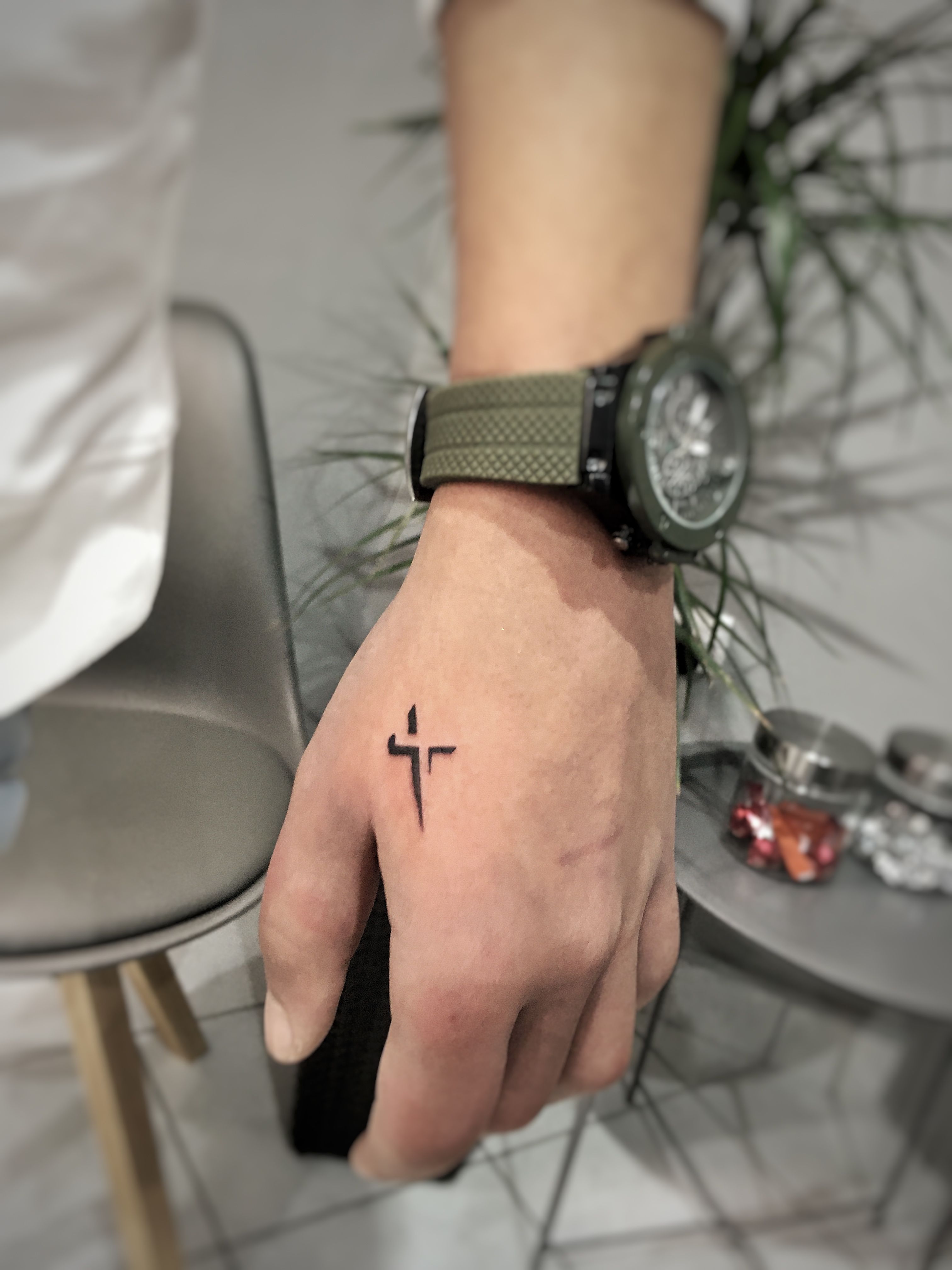 Cross Wrist Tattoos For Men