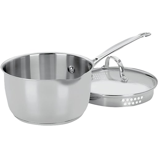 Cuisinart 719 16 Chef Amp 39 S Classic Stainless 1 1 2 Quart Saucepan With Cover Amazon Fr Cuisine