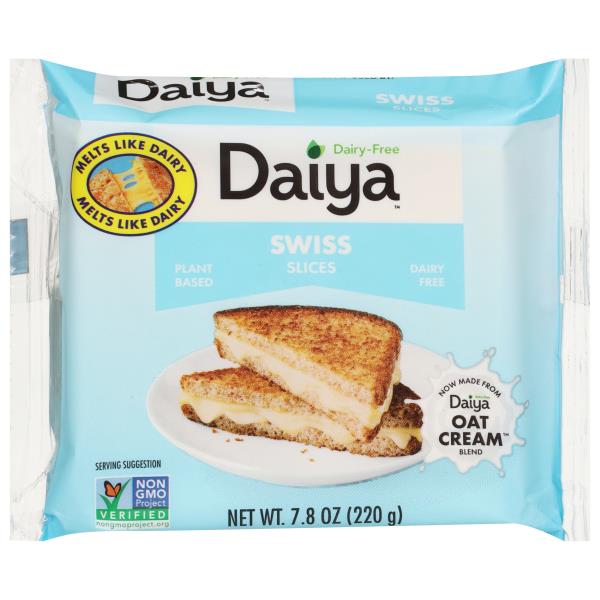 Daiya Dairy Free Swiss Sliced Cheese 10 Slices 7 8 Oz King Soopers