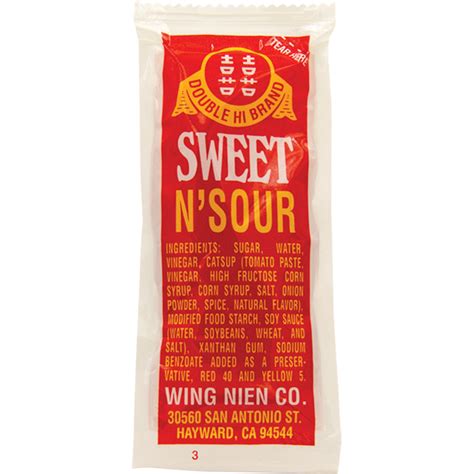 Double Hi Sweet Sour Sauce Packets Food Service International