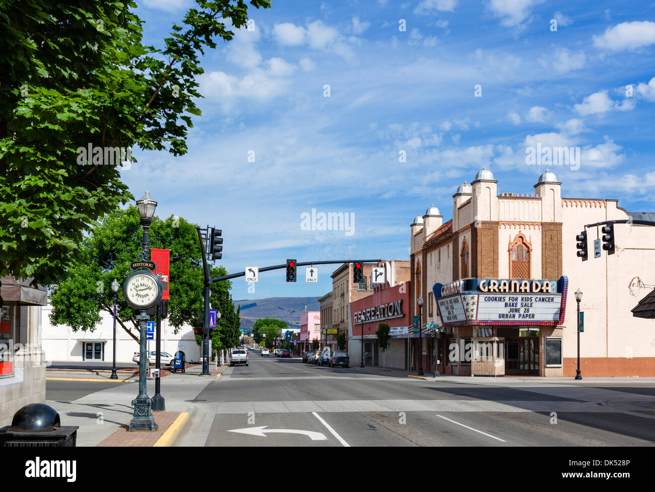 East Second Street En El Centro Los Dalles Oreg N Ee Uu Fotograf A