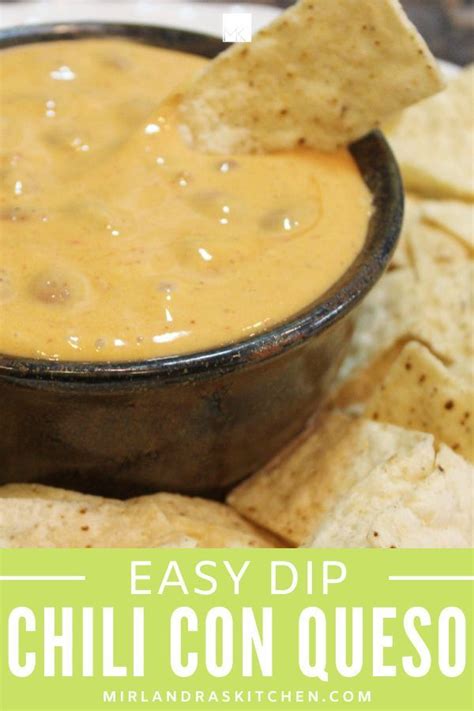 Easy Chili Con Queso Dip Mirlandra Amp 39 S Kitchen