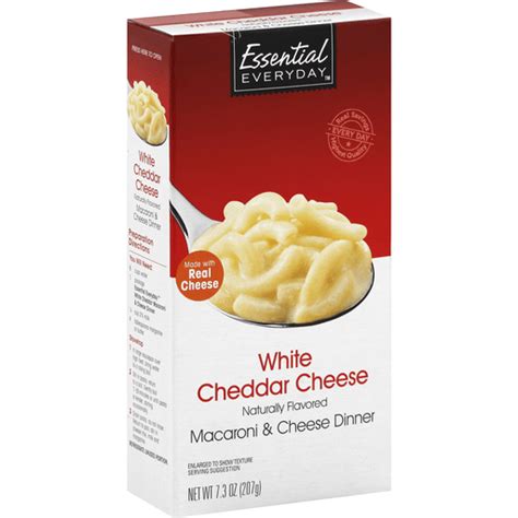 Essential Everyday Macaroni Cheese Dinner White Cheddar Cheese