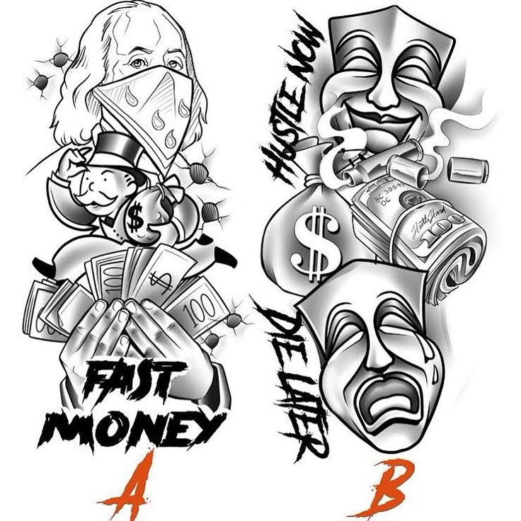 Freestyle Gangsta Hood Tattoo Designs Design Talk