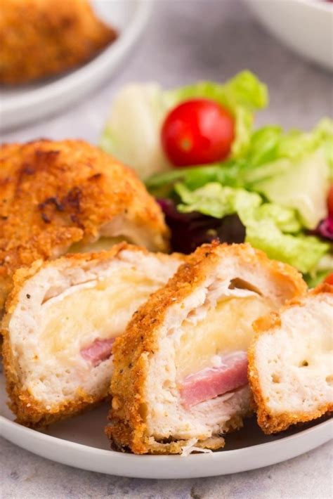 Frozen Chicken Cordon Bleu In The Air Fryer Everyday Family Cooking