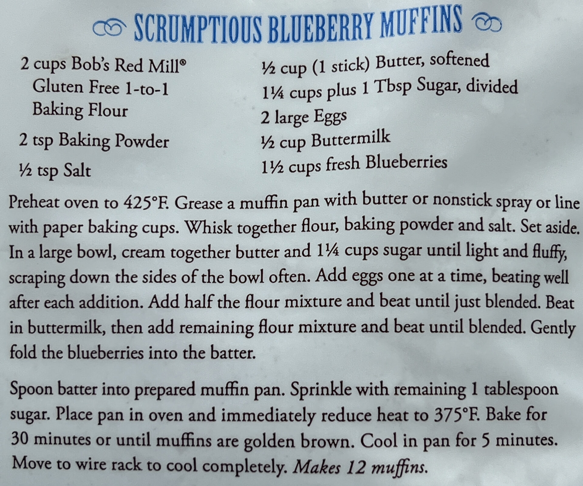 Gluten Free Blueberry Muffins Recipe Packaged Food Reviews