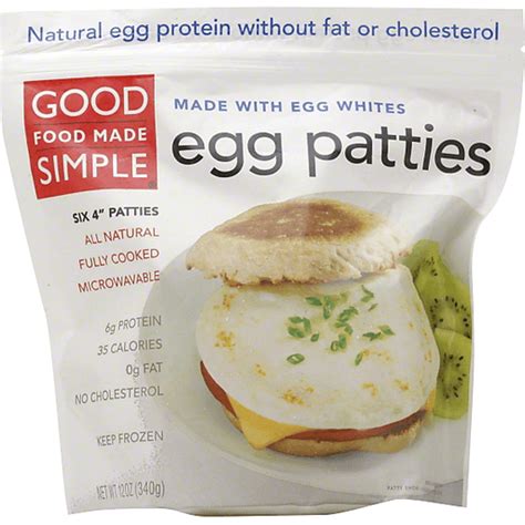 Good Food Made Simple Egg Patties 4 Inch Frozen Foods Sun Fresh