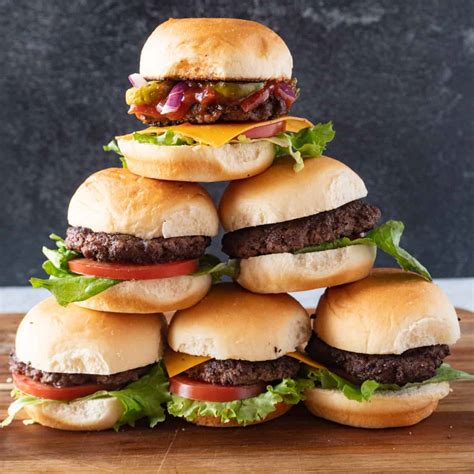 Hamburger Sliders A Table Full Of Joy