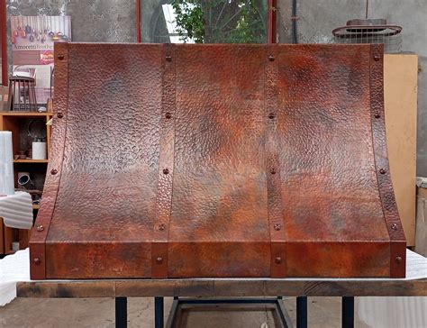 Hammered Copper Kitchen Range Hood Eugene For Hacienda Etsy