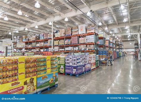 Inside Costco Wholesale Store Customer Shopping In Seattle Wash