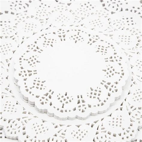 Lace Paper Doilies Round White Placemats 5 Sizes 100 Pack Lace