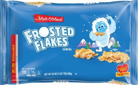 Malt O Meal Frosted Flakes Bag Cereal Zip Pak 23 Oz Qfc