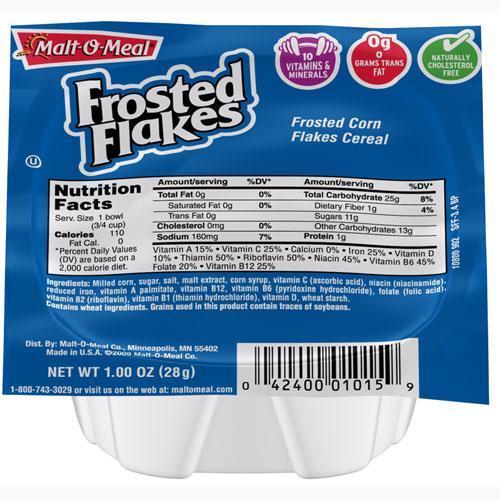 Malt O Meal Frosted Flakes Cereal Pku Perspectives