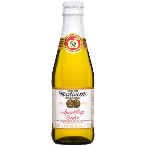 Martinelli's Gold Medal Sparkling Cider 100% Juice From Apple, 8.4 Fl ...