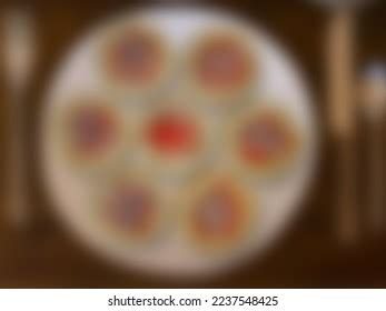 Mini Circle Pizza Blurred Stock Photo 2237548425 Shutterstock