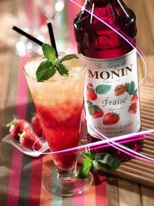 Monin Flavoured Syrup Strawberry 1X70cl Glass Bottle Buy Online