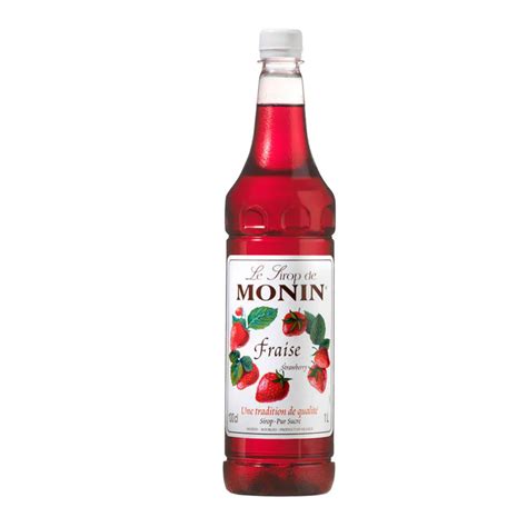 Monin Strawberry Syrup 1Ltr At Drinkstuff