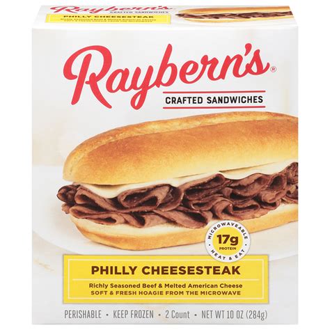 Raybern S Philly Cheese Steak Sandwich 33 Oz Instacart