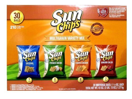 Sun Chips Multigrain Variety Mix Chips Bags 30 Count 45 Ounce