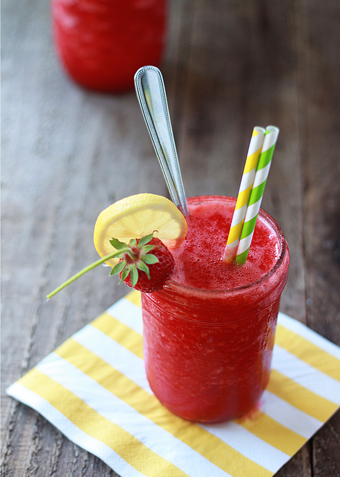 The Best Strawberry Lemonade With Boozy Option