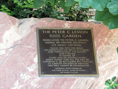 The Peter C Lemon Rose Garden Pueblo Co Rotary International Markers On Waymarking Com