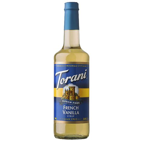 Torani Sugar Free Vanilla Syrup 750 Ml