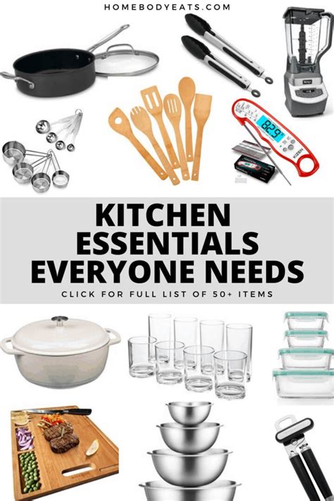 Ultimate Kitchen Supply List Homebody Eats