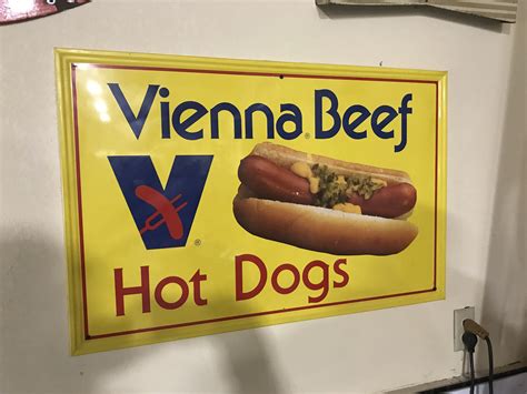 Vienna Beef Hot Dog Sign Collectors Weekly